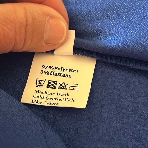 HUGE SALE! GORGEOUS ELECTRIC BLUE LARGE TOP NWT - Picture 5 of 10